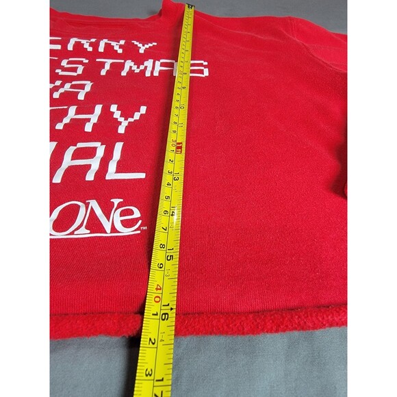 Home Alone “Merry Christmas Ya Filthy Animal” Red Cropped Sweatshirt XXL Women’s - Picture 8 of 10